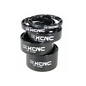 KCNC Set Hollow Headset Spacers - 3 / 5 / 10 / 14 / 20 - Black