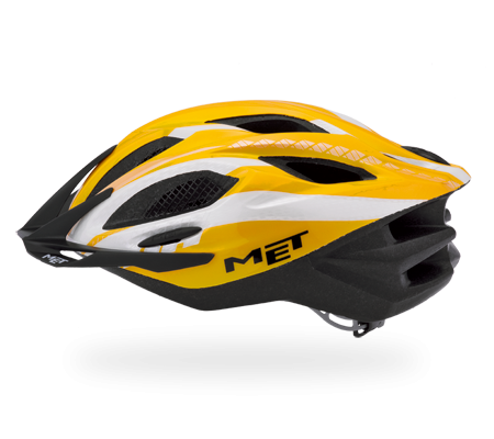 MET Helmet Xilo - Unisize (54 - 61cm) - Yellow/Black