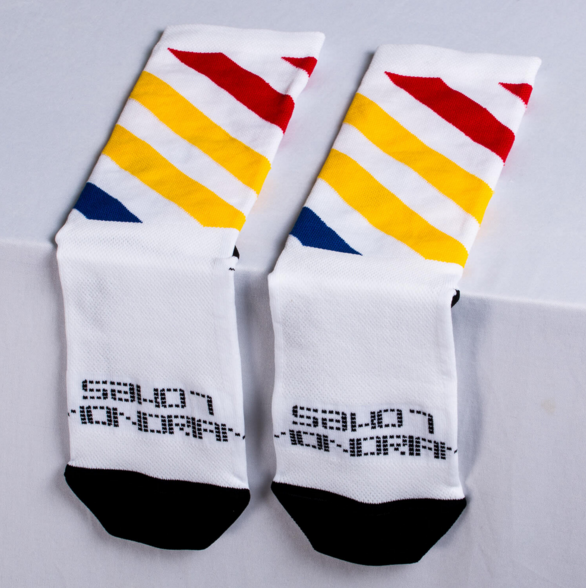 SAKO7 Socks MONDRIAN WHITE V1.0 White Size M