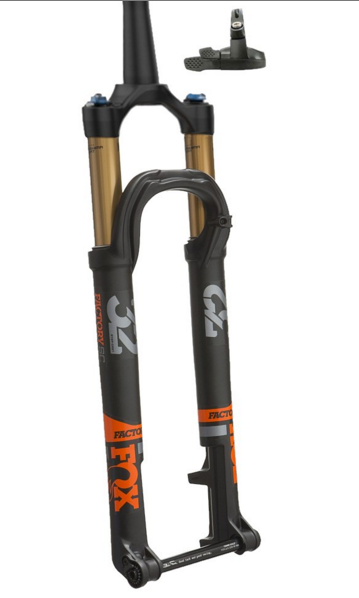 FOX RACING SHOX 2020 Fork 32 FLOAT SC 29" FACTORY 100mm FIT4 Kabolt 15x110mm Remote 2Pos Tapered Kashima Black (910-20-733)