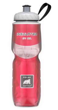 POLAR BOTTLE Insulated - Solid color 24oz (0.7L) - Red