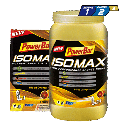 POWERBAR IsoMax Drink - Dose unique 50g - Orange Saguine