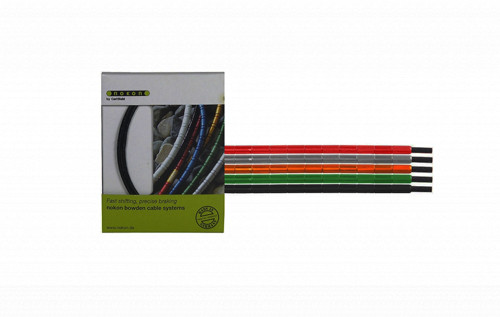 NOKON Vtt - Bowden SLIM LINE - Kit câble et gaine dérailleur - Rouge (KVN 040 36)