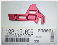 ASTRO Patte de dérailleur pour cadre E-Bike Red (W67SB-HG-L RED) (10213038)
