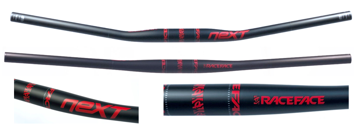 RACEFACE Cintre NEXT XC Carbon 31.8x760mm Matt Black/Red