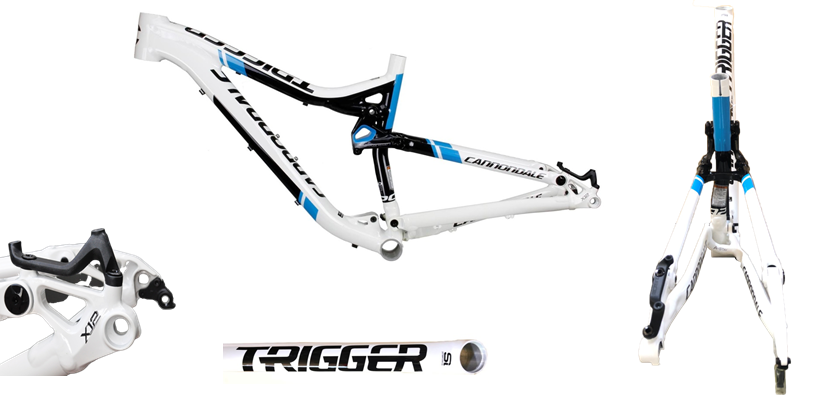 CANNONDALE Cadre TRIGGER  SI 29" White/Blue Taille S (C17FM018)