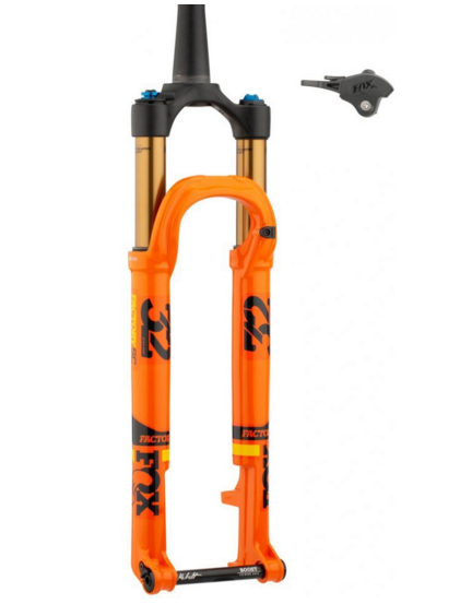 FOX RACING SHOX 2020 Fourche 32 FLOAT SC 29" FACTORY 100mm FIT4 Kabolt 15x110mm Remote 2Pos Tapered Kashima Orange (910-20-731)