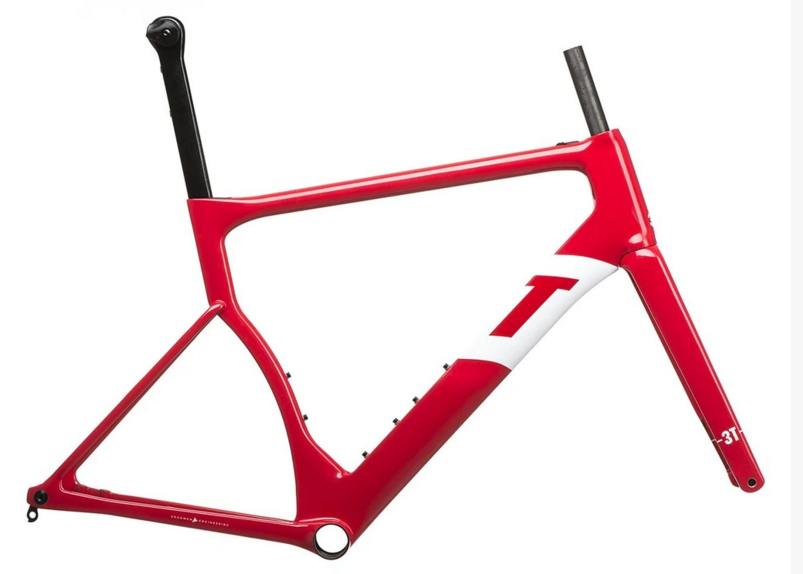 3T Cadre STRADA TEAM Disc Carbon Red/White + Fourche Taille M (6130BDAY13H)