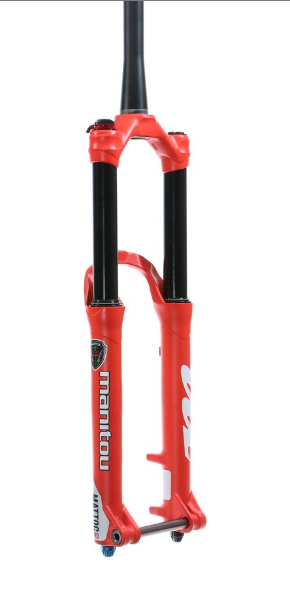 MANITOU Fourche MATTOC 3 PRO 27.5" 160mm BOOST (15x110mm) Tapered Red (191-33673-A002)