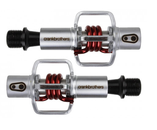 CRANKBROTHERS Pédales EGG BEATER 1 Stainless Steel / Red Spring (14792)