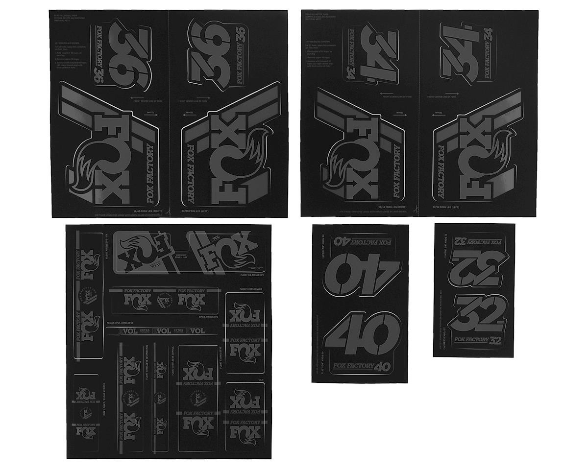FOX RACING SHOX Kit Stickers Heritage Decal for Forks and Shocks Stealth (803-01-336)