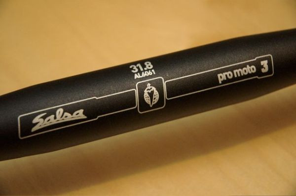 SALSA Cintre Droit Pro Moto - 3 - 31.8 - 710 mm - angle 11° - Noir