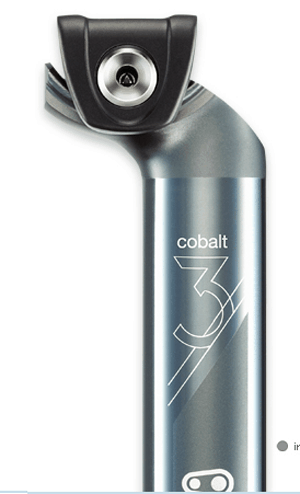 CRANK BROTHERS 2013 Seatpost Cobalt 3 setback 20mm 34.9x400mm Grey/Black (641300116772)