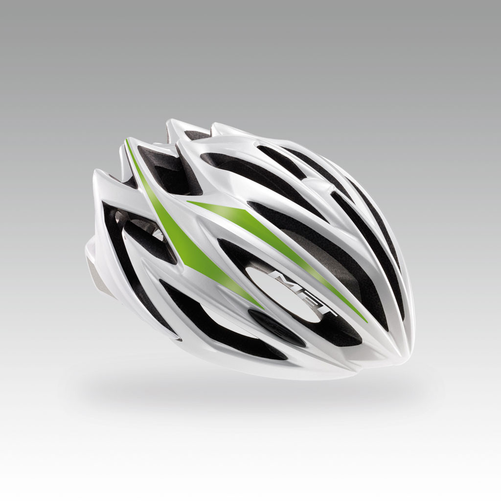 MET Helmet ESTRO - (58 - 61cm) - L - White/Green