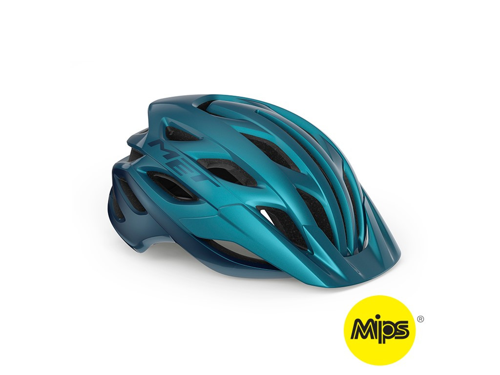 MET Helmet MTB VELON MIPS Teal Blue Metallic/Glossy Size M (8015190276670)