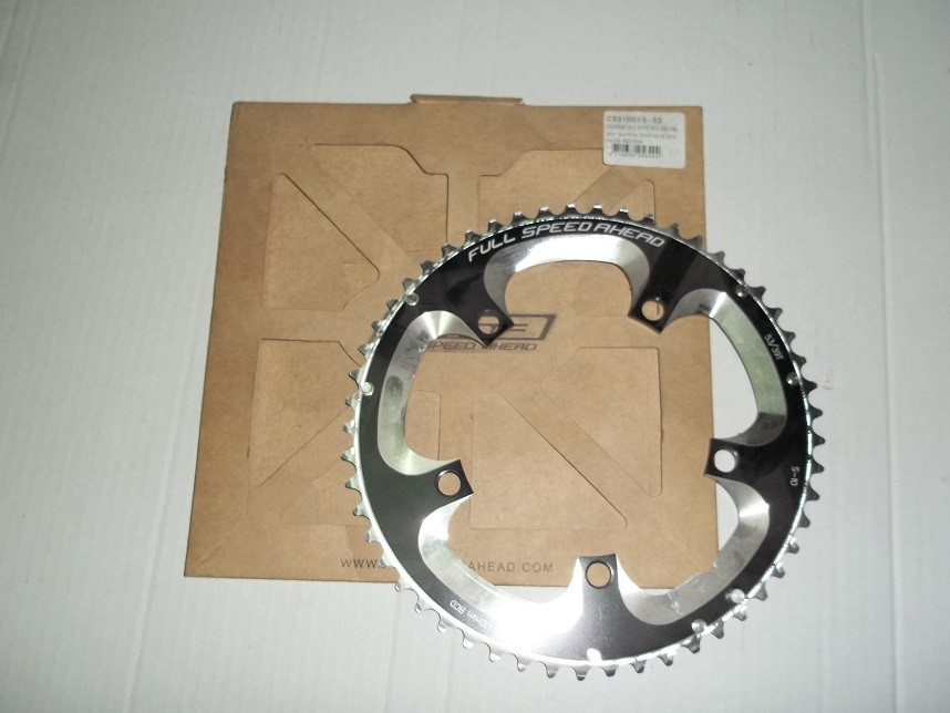 FSA Chainring Road SUPER 53T - 130 BCD - 5 Holes black ( For Double only)