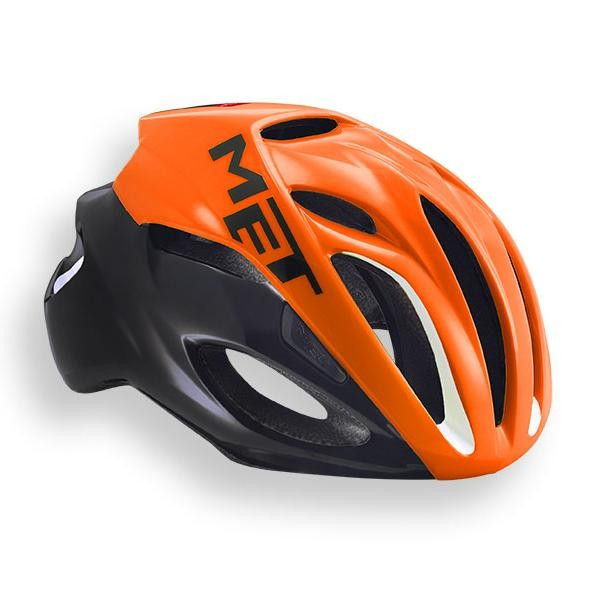 MET Helmet RIVALE Size L (59 - 62cm) Orange/Black (3HM103LOAR1)