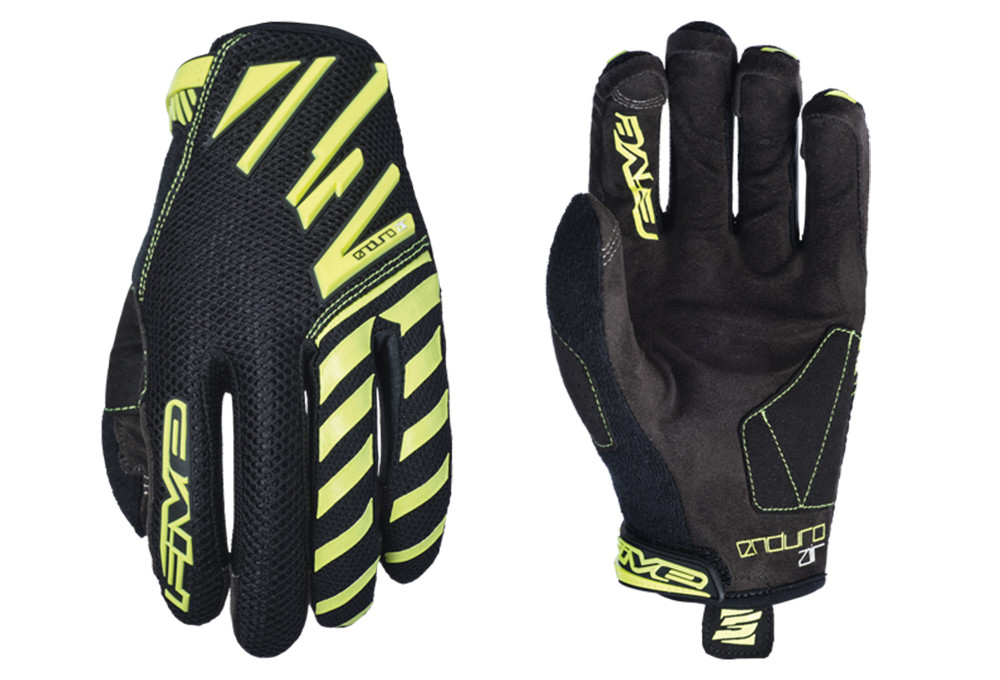 FIVE Pairs Gloves Enduro Air Fluo Yellow  Size S  (C0320033308)