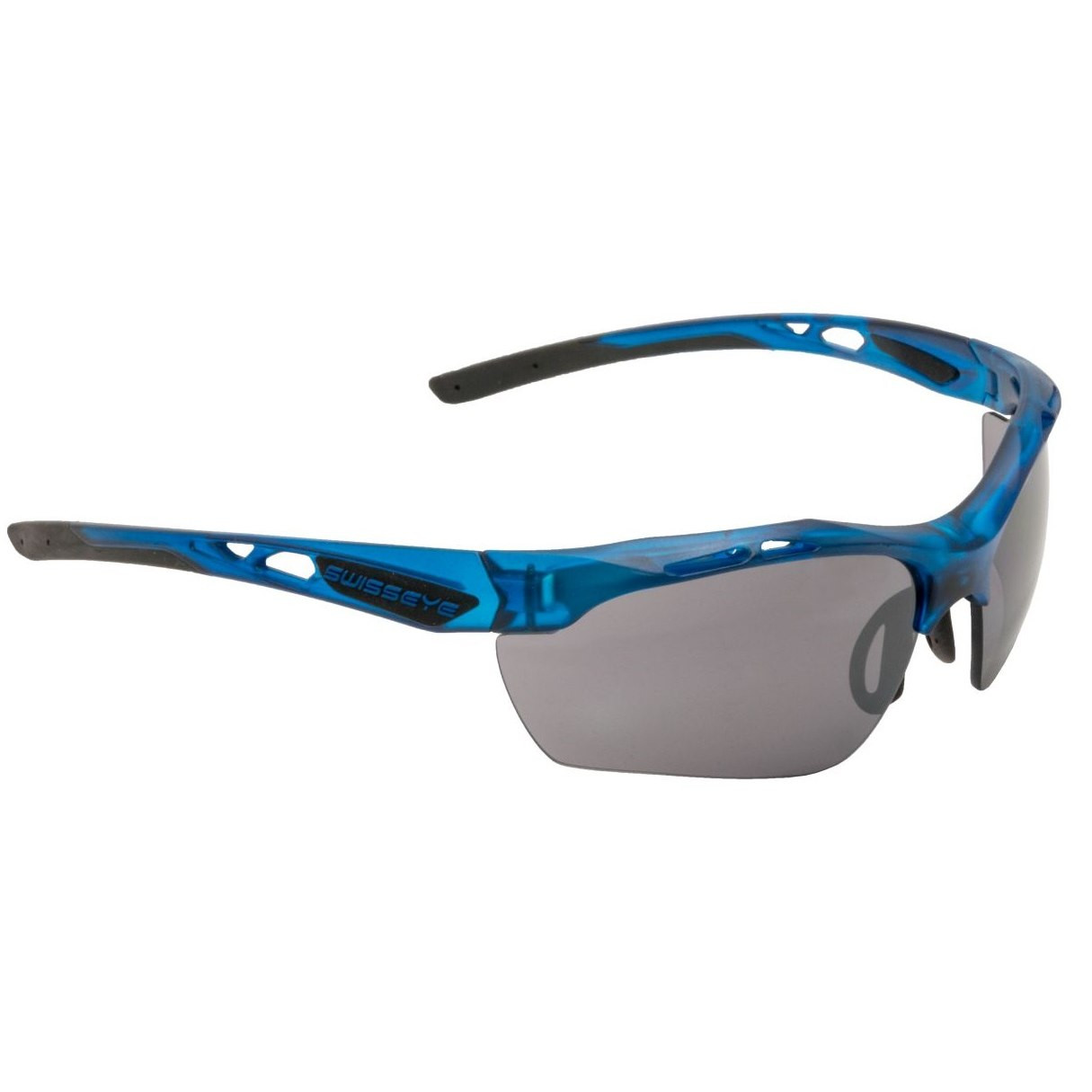 SWISS EYE Sunglasses NUCLEO Crystal Blue Matt/Black Lens Smoke FM (12822)