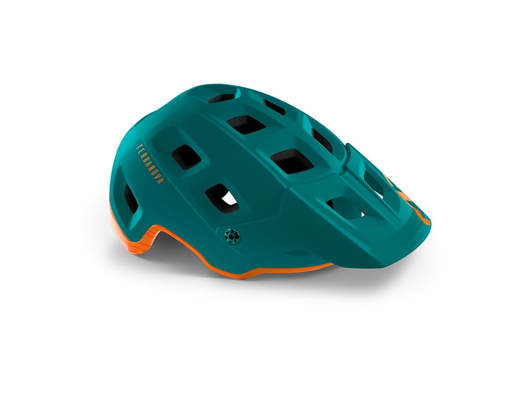 MET Helmet MTB Terranova Alpine Green Orange/Matt Glossy Size M (3HM121CE00MVE1)
