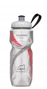 POLAR BOTTLE Insulated - Pattern 20oz (0.6L) - Red/White