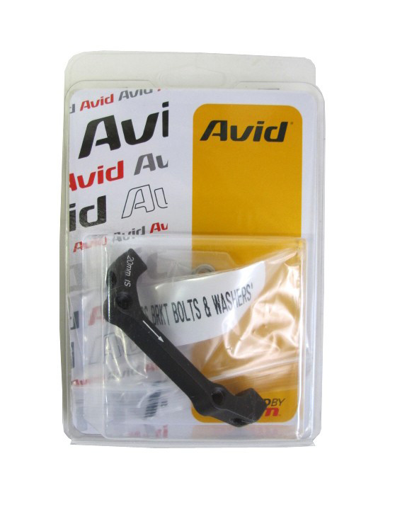 AVID 2013 Adaptador de frenos de disco 20mm IS for 180mm delantero/ 160mm trasero Negro (00.5318.009.001)