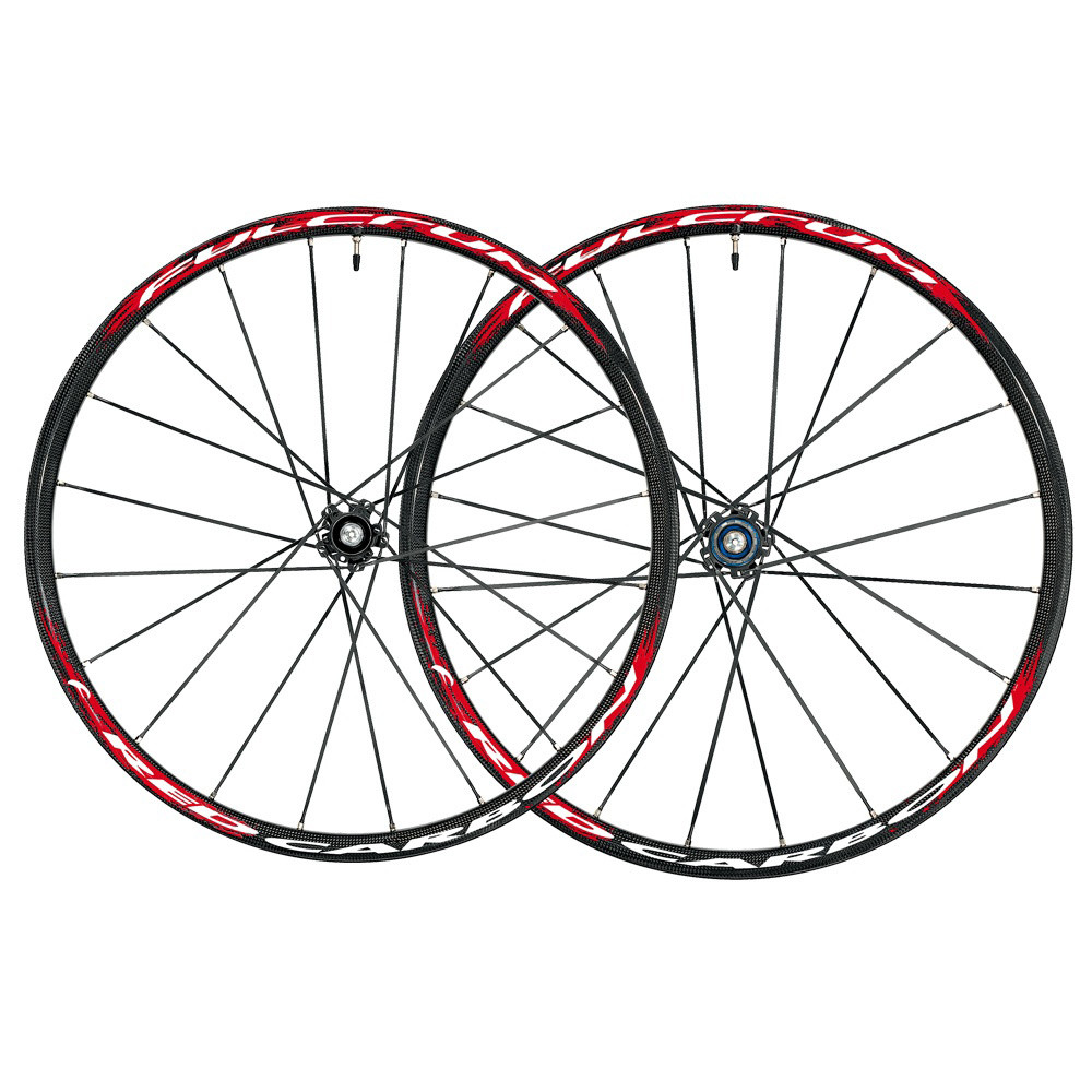 FULCRUM Juego de ruedas RED Carbon Disco 6-tornillos (Eje de 9x100mm / 9x135mm) Negra/Roja (30346)