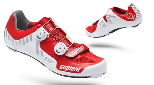 SUPLEST Shoes STREETRACING S8+ A-TOP Carbon White/Red Size 40 (01.029.40)
