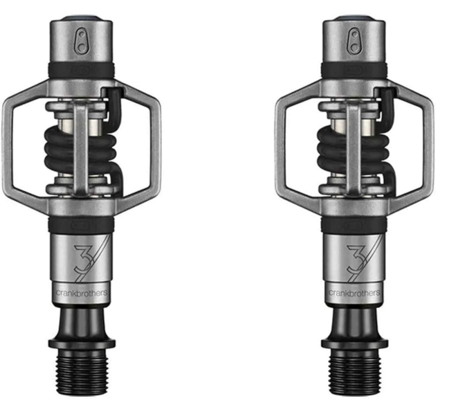 CRANKBROTHERS Pedals EGG BEATER 3 Silver /Black Spring (15859)