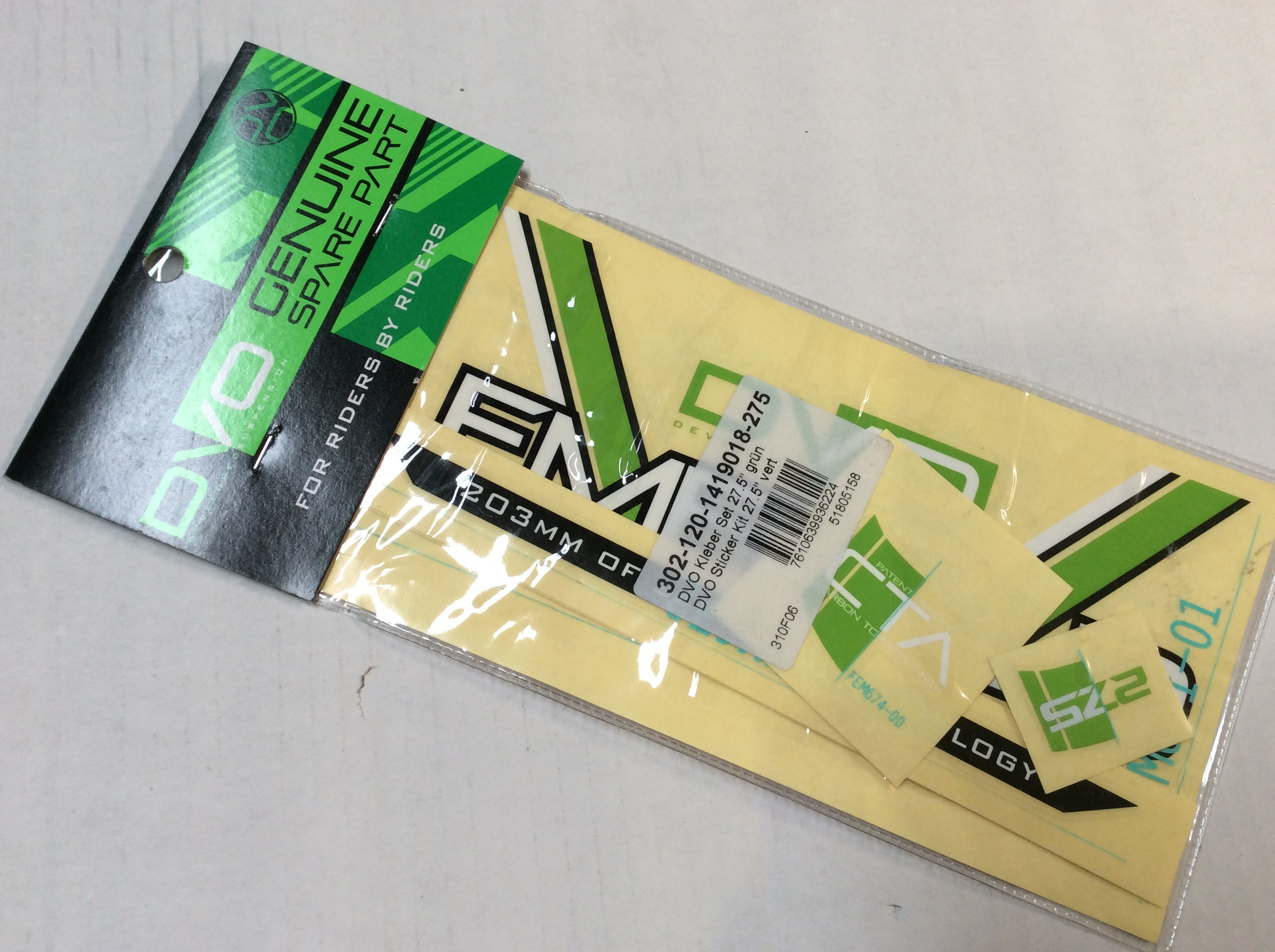DVO Emerald Sticker Kit 27.5" Green (1419018-275)