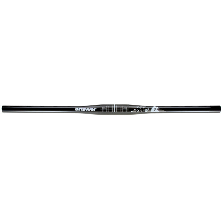 ANSWER Flat Handlebar PRO TAPER XC Carbon 31.8x660mm - Black/White (301-25074-L005)