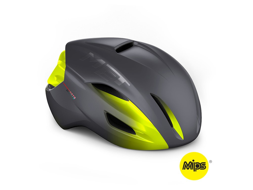 MET Helmet MANTA Mips Grey Fluo Yellow/Matt Glossy Size L (3HM133CE00LNG1)