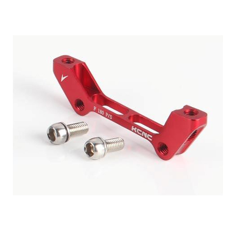 KCNC Disc brake adapter X7  - PM>IS - 180mm Front - Red