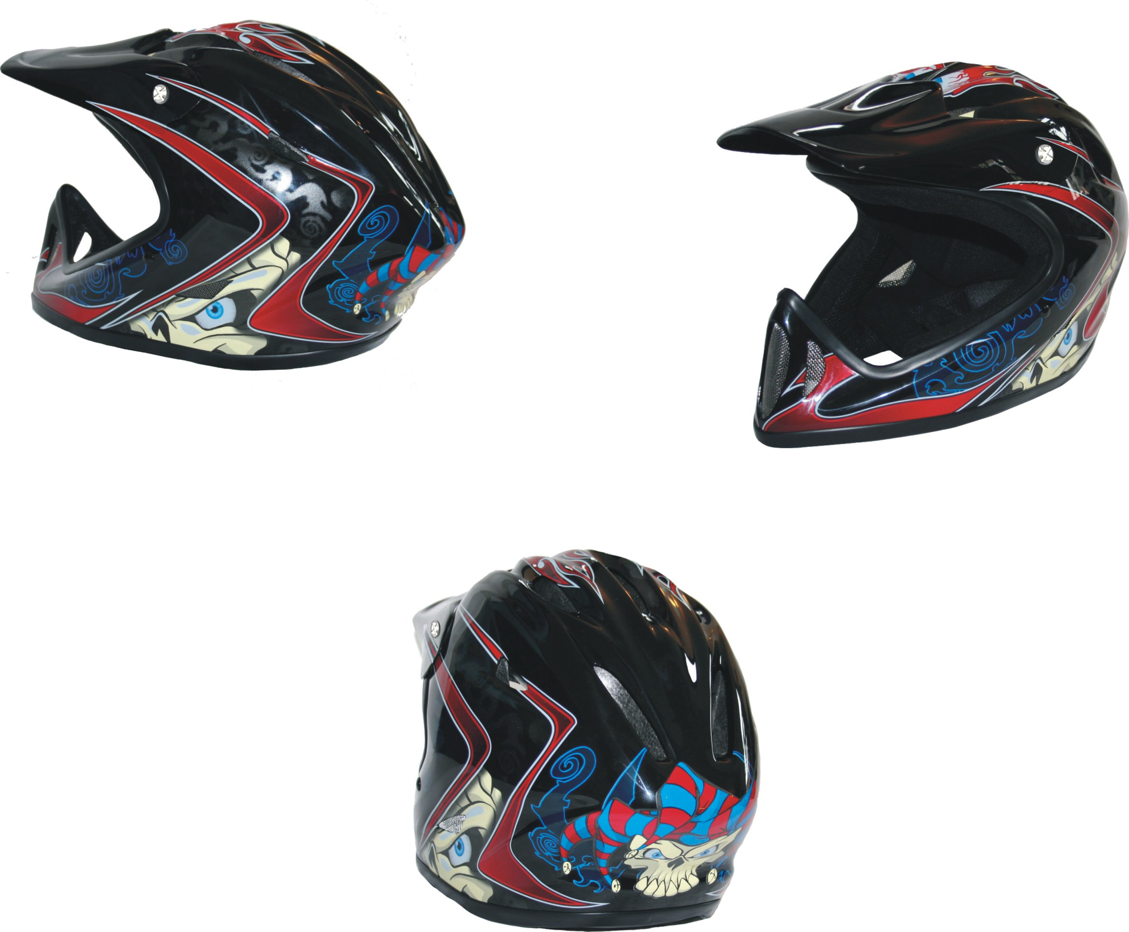 SHOCK THERAPY Helmet Full Face Joker Composite Black Size L/XL (80092/J/LXL)