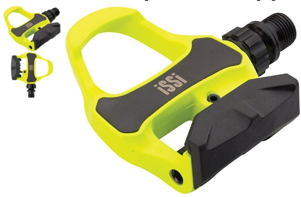 ISSI Pair ROAD Pedals Carbon Hi-Vis Yellow (PD5413)