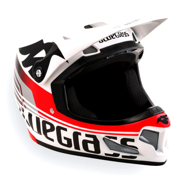 BLUEGRASS Helmet BRAVE Size XL White/Red Glossy (3HELG08XLWR)