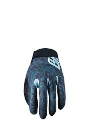 FIVE Pairs Gloves  XR-PRO WOMAN  FLOWER Blue S (C0920043008)