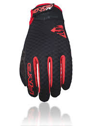 FIVE Pairs Gloves XC-R  Black/Red Size M (C0117010309)