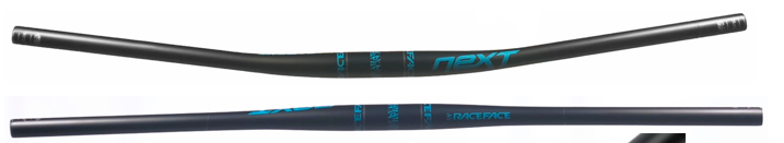 RACEFACE Handlebar NEXT Carbon 31.8x760mm Black/Turquoise