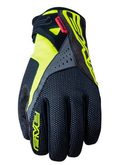 FIVE Pairs Gloves WP-WARM  Black /Fluo Yellow Size S (C0720011608)