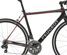 PEUGEOT Frame RSR-01 Carbon 700C Black/Red Size 49 (C1306970-490-01)