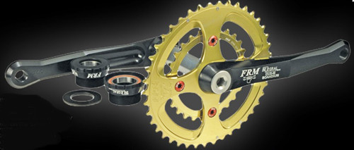 FRM Chainset 9sp CU2-M18NS Integral Ti 2x9 42/27 BB91 175mm Specialized Gold (FRM-M18-B914227G175)