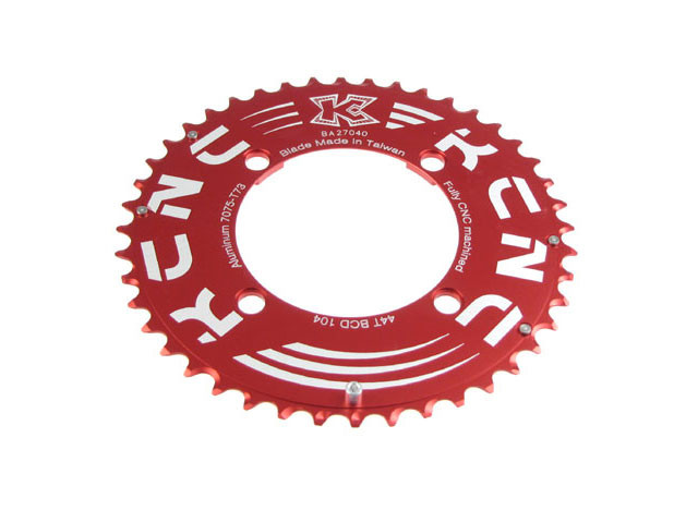KCNC MTB Chainring Blade 44t - 104mm - 4 holes Red