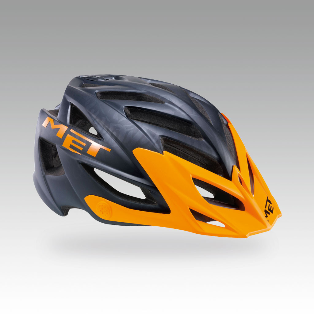 MET Helmet Terra - Unisize (54 - 61cm) - Black/Orange