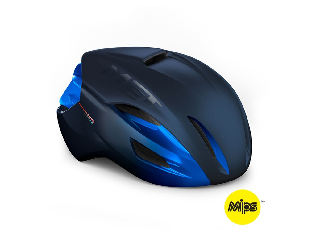 MET Helmet MANTA Mips Blue Metallic/Matt Glossy Size S (3HM133CE00SBL1)