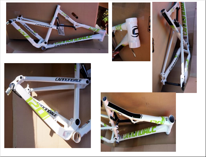 CANNONDALE Frame Full Suspension RZ120 26" White Size L