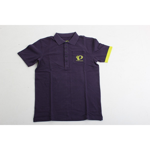 PEARL IZUMI Women's Polo Shirt Navy Blue/Lime Yellow Size L (WPOLONAVYL)