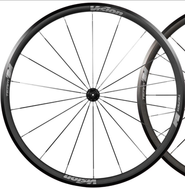 VISION 2019 FRONT Wheel TEAM 30 COMP Clincher Black (94233981)