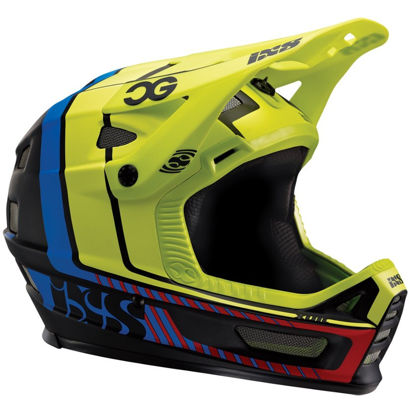 IXS Helmet XULT Black/Blue/Lime Cedric Garcia Edition Size S/M (53-56cm)