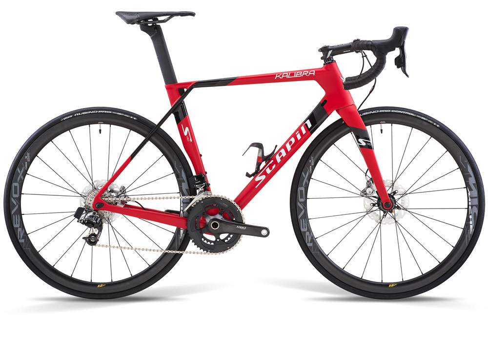 SCAPIN 2019 COMPLETE BIKE KALIBRA Disc CARBON - SRAM FORCE ETAP AXS DISC - Size S Red